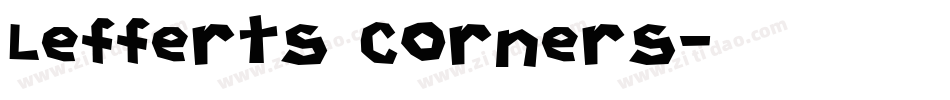 Lefferts Corners字体转换
